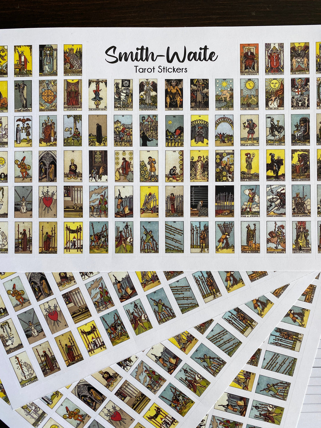 Tarot Card Journal Stickers