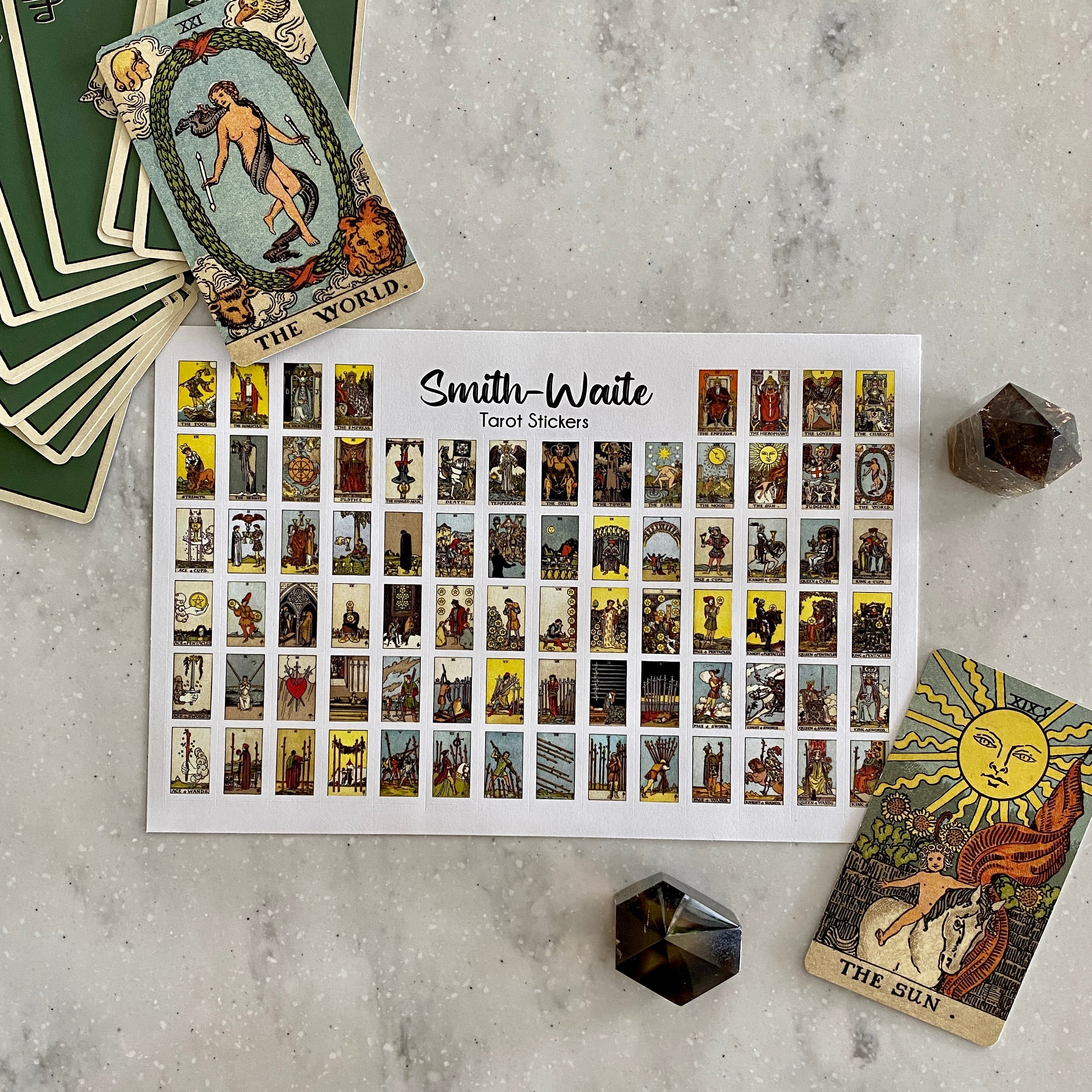 Tarot Card Journal Stickers